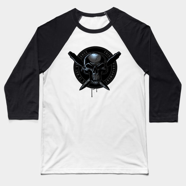 The Pale Rider Baseball T-Shirt by AndreusD